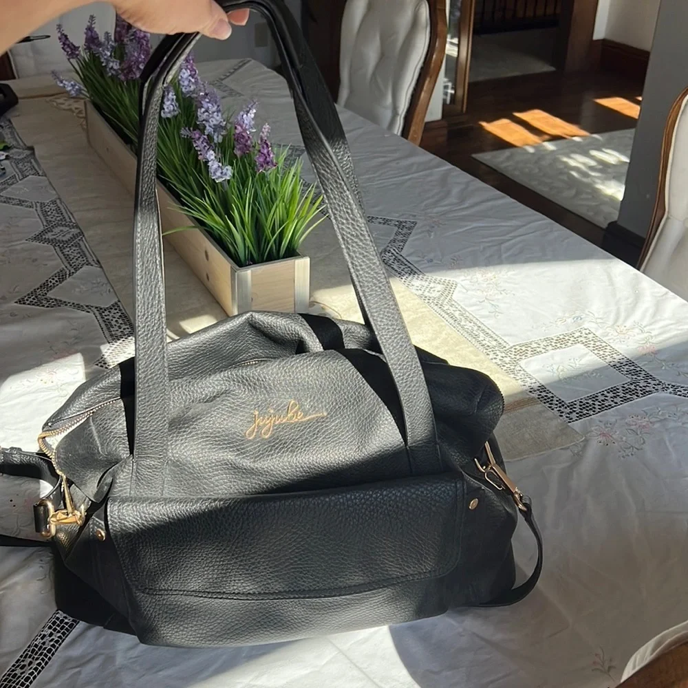 Wherever Weekender Faux Pebbled Leather Diaper Bag